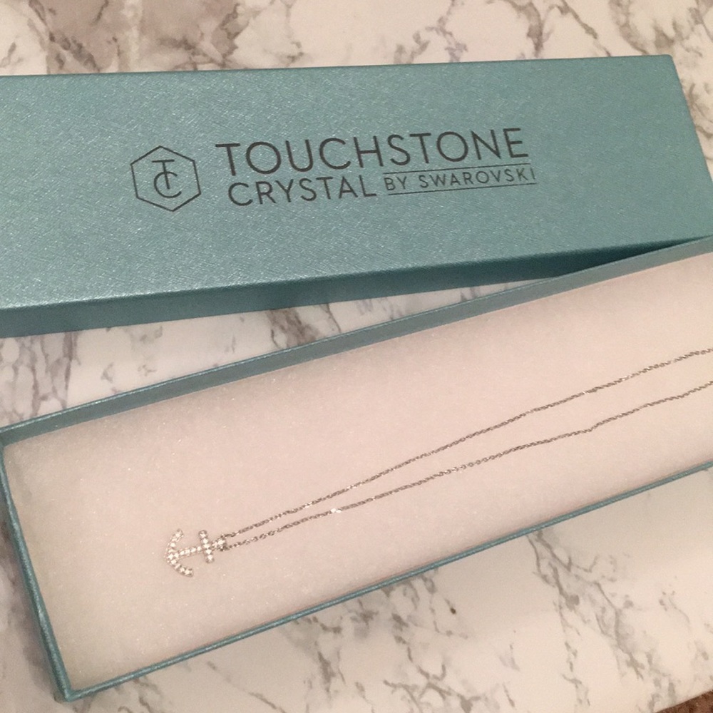 ⚓️💎TouchstoneCrystal Anchor Necklace by Swarovski - Picture 2 of 4